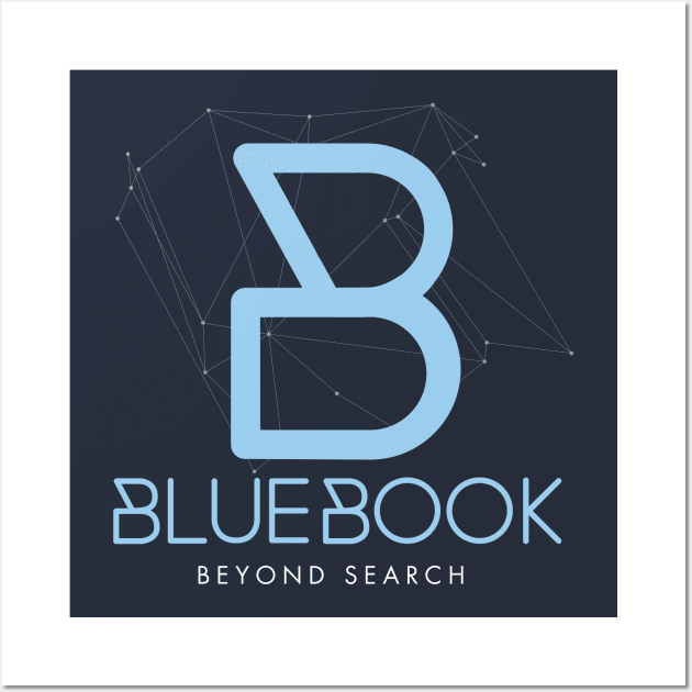 Blue Book Wall Art by MindsparkCreative